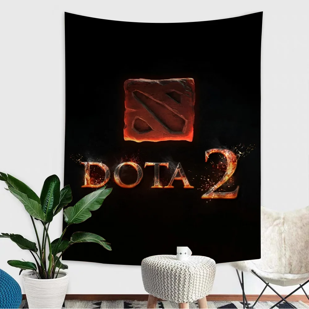 

D-Dota 2, красочный гобелен, настенный подвесной Таро, хиппи, настенные коврики, домашний декор в общежитии