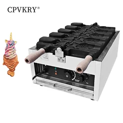 Taiyaki Fish Waffle Maker 110V 220V/Commercial Ice Cream Waffle Maker/Stainless Steel Taiyaki Maker/50-300℃/122-572℉ Adjustable