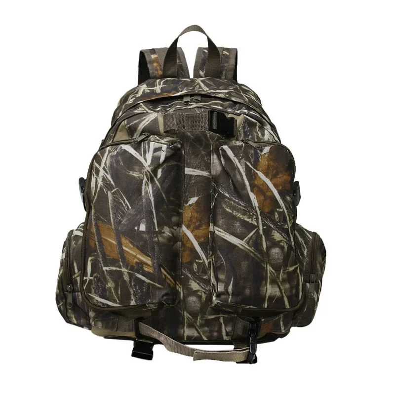 Outdoor Camping Hiking Canvas Waterfowl Camo Duck Waterfowl Resistant Chair Camouflage Waterproof Hunting Backpacks with Frame