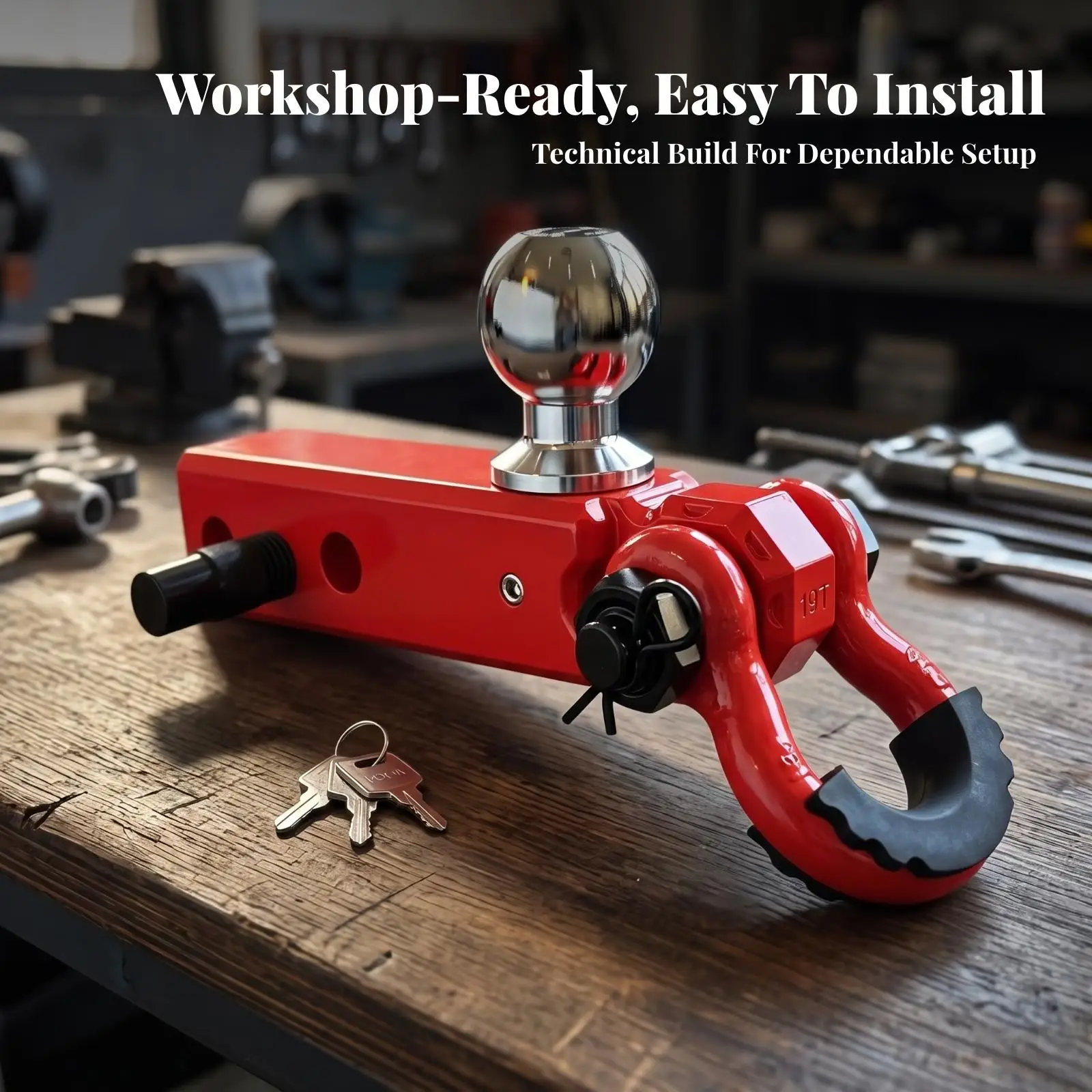 hitch-ball-mount-with-tow-shackle-heavy-duty-metal-construction-glossy-hard-finished-surface-lockable-fast-release-hitch-for
