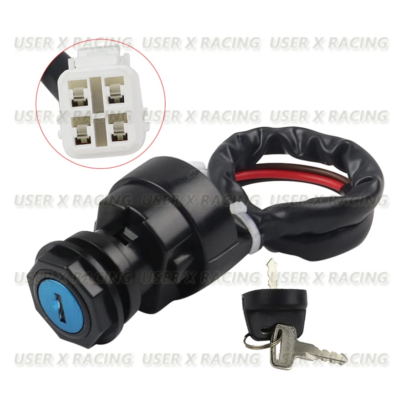 

USERX Universal Motorcycle ATV Ignition Key Switch for Yamaha YFM400 YFM450 YFZ450 Grizzly Kodiak Wolverine