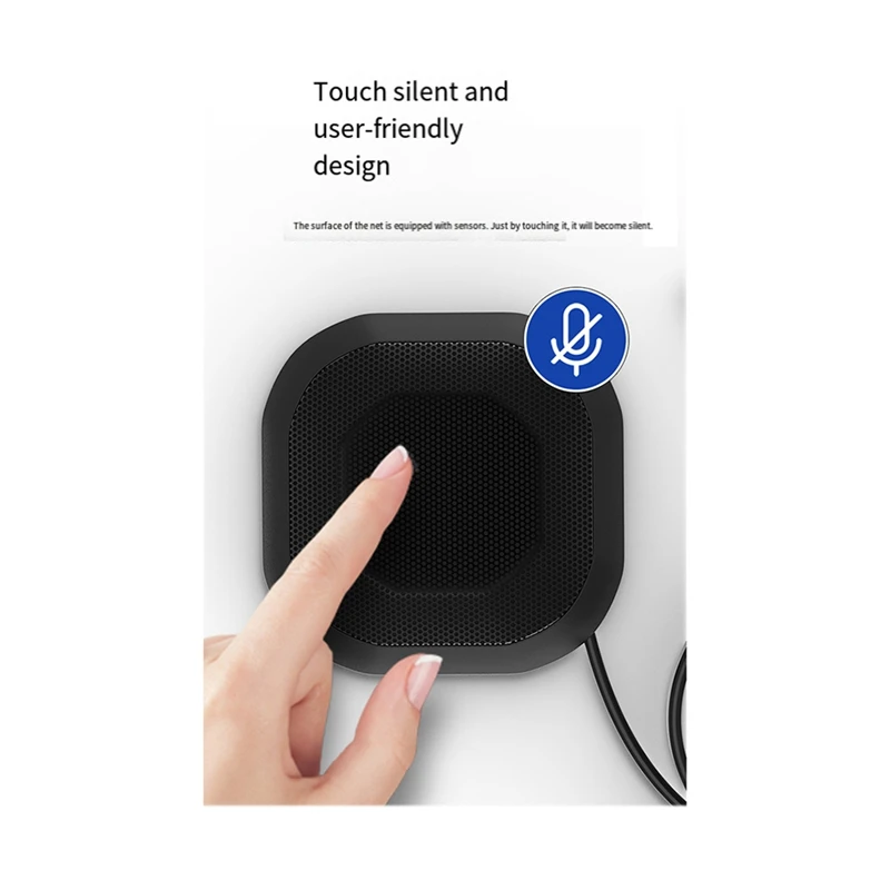 

2Pcs 360° Omnidirectional 3.5mm Desktop Microphone for Computers Laptops Audio Recording Communication-ABVP