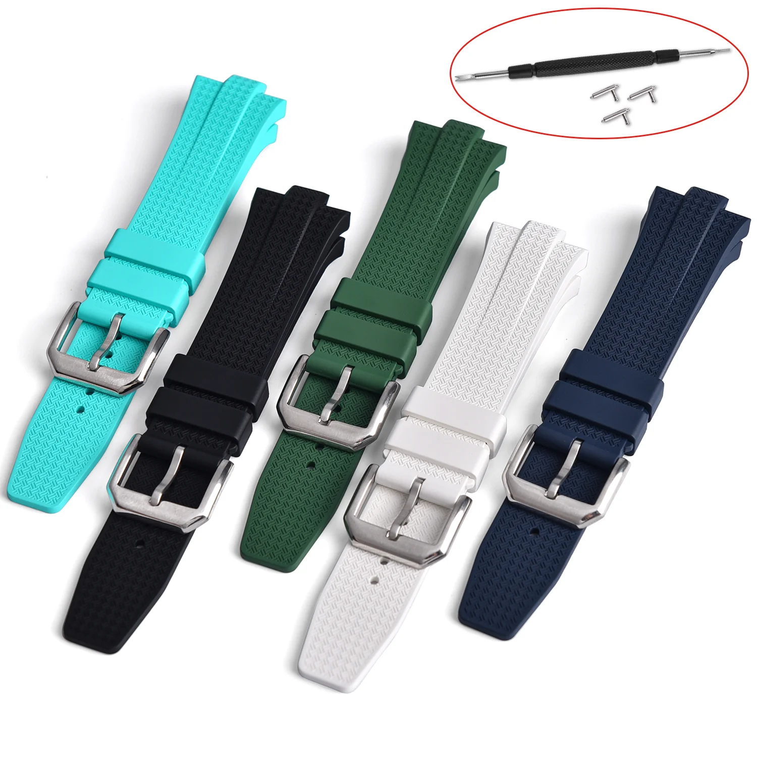 Citizen Watch Tsuyosa - Tali Jam Tangan Karet Fluororubber FKM