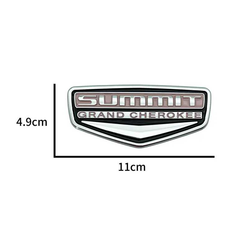Car 3D Metal Sticker Summit Logo Auto Side Fender Rear Trunk Sticker For Jeep Grand Cherokee Challenger Renegade Compass