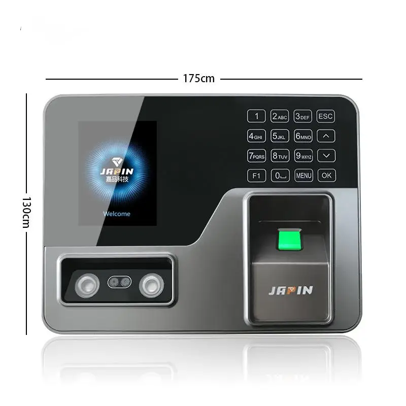 3 In 1 Face Recognition Attendance Machine Office Employee Sign-in Apparatus Password Fingerprint Punch-in Electronic Device X3