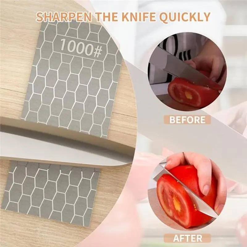 [NEWA64Z!】 Diamond Whetstone Set With Honeycomb Surface Plates, Sharpening Discs In Coarse To Fine 200/400/600/800/1000/1200 Gri
