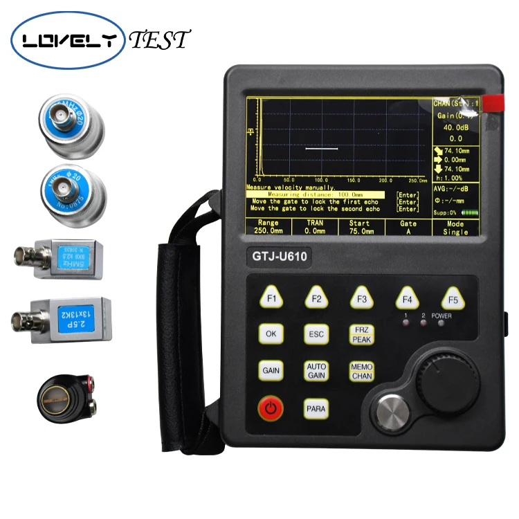 U610 Full-Digital Ultrasonic Flaw Detector With Large Measuring Range Electronic Power Source