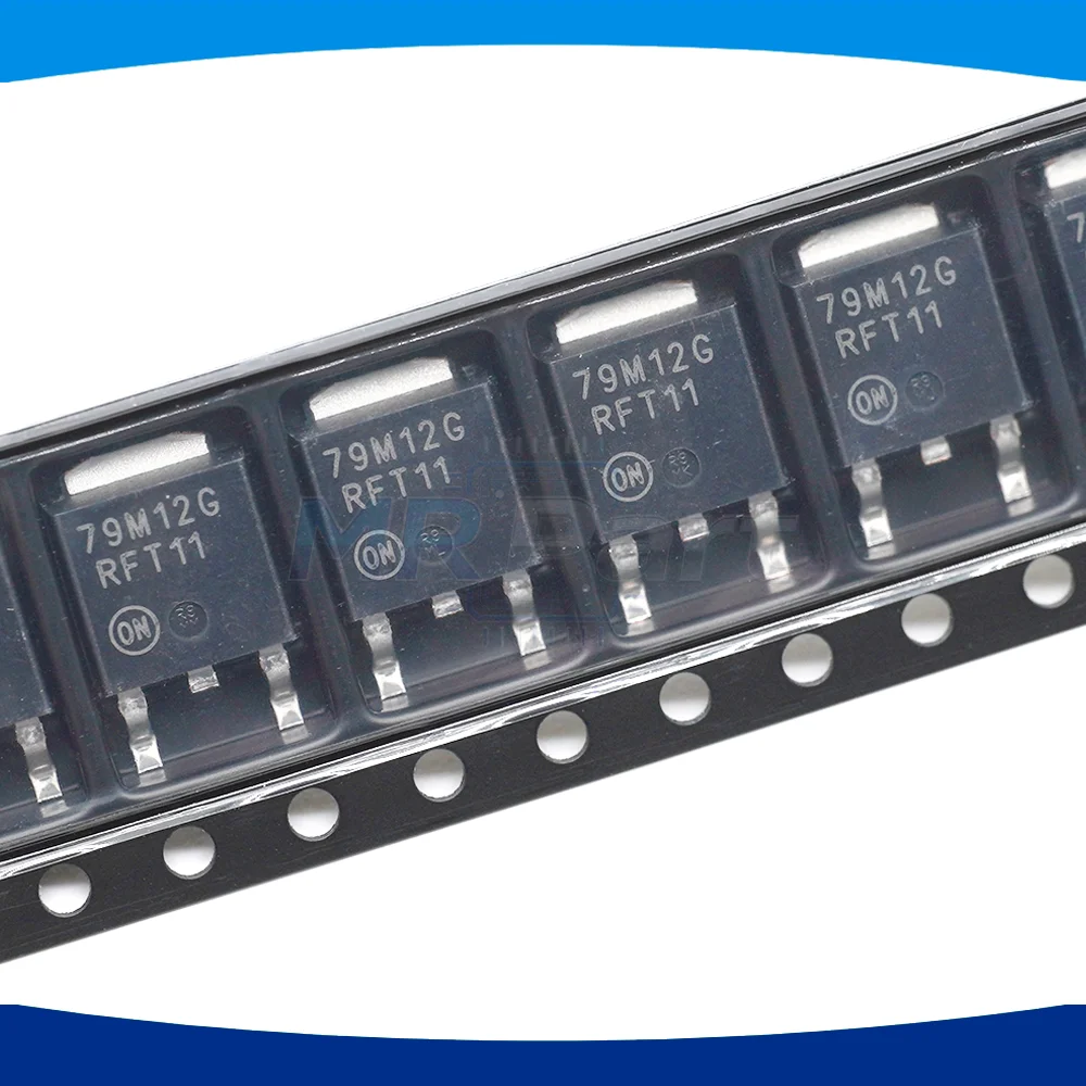 Régulateur de tension linéaire IC positif fixe, 10 pièces/Original 79M12G, 1 sortie 12V 500mA 60dB 120Hz TO-252-2 DPAK MC79M12CDTRKG