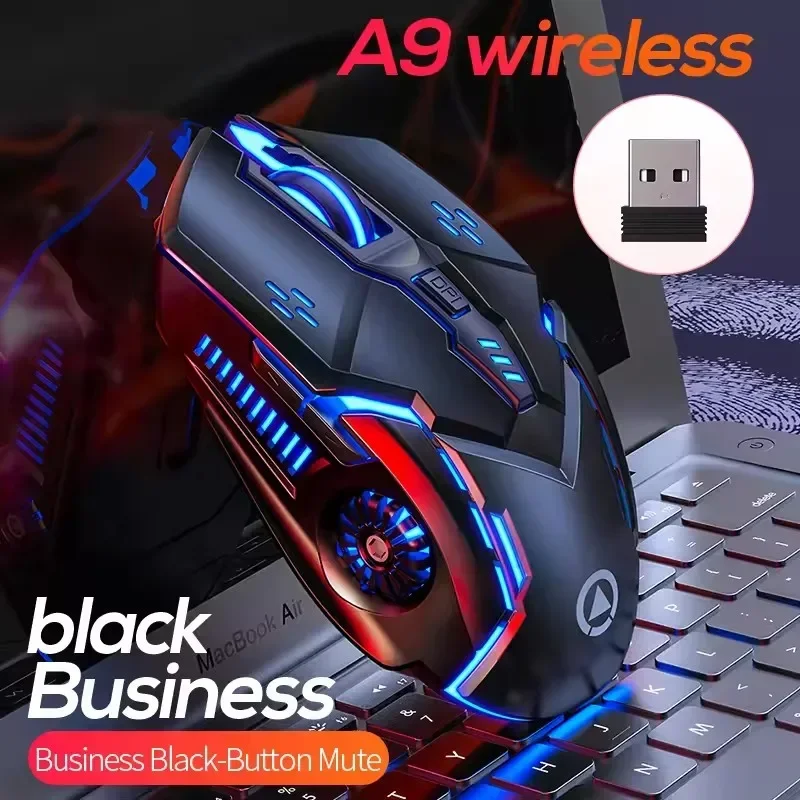 

Universal 2.4G USB Wireless Mouse Rechargeable Luminous Silent Gaming Mice Peripheral E-Sports Gamer for Laptop PC Computer