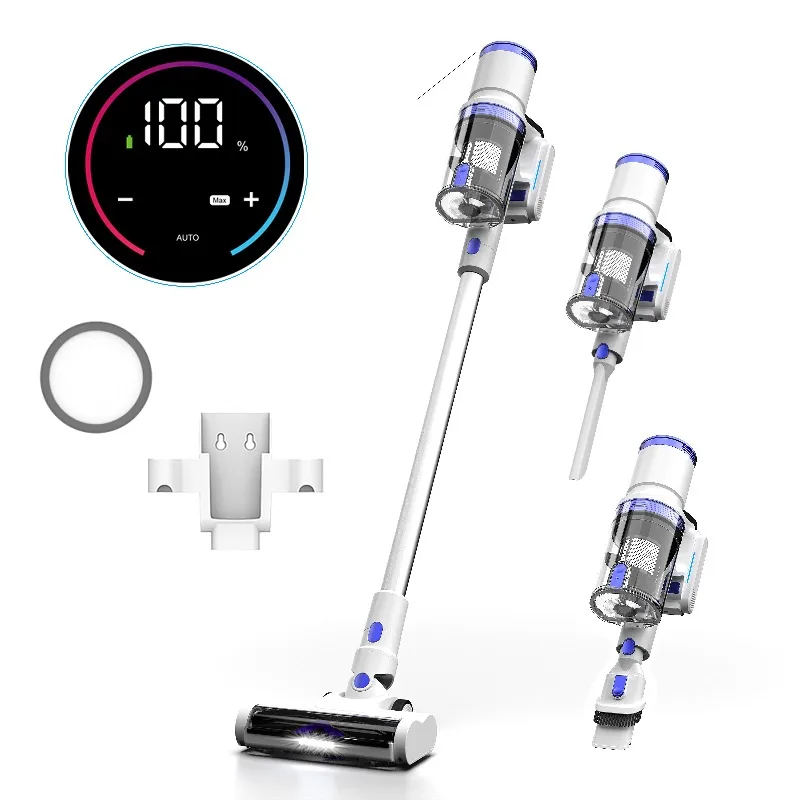 

300W Rechargeable Battery Portable Cordless Cyclone Brushless Motor Vacuum Cleaner 90-Day Bagless Home Car Pet Hair Cleaning