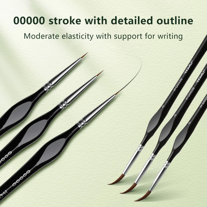 1Set Detail Paint Brush Set Miniature Painting Brushes Kit Professional Mini Fine Paint Brushes Set Fine Detail Paint Brush Set