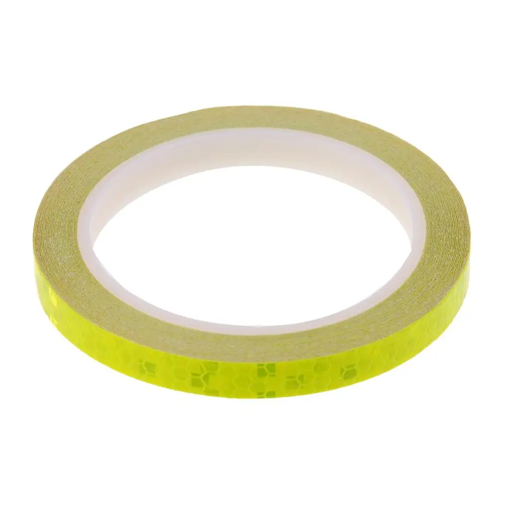 2-4pack Bike Reflective Wheel Rim Stickers Cycling Reflector Tape Yellow