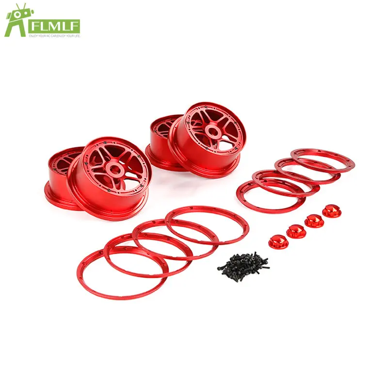 

Alloy CNC Front Rear Five Star Wheel Hub with Beadlock Ring Kit for 1/5 Losi 5ive T ROFUN ROVAN LT KingmotorX2 Rc Car Gas Parts