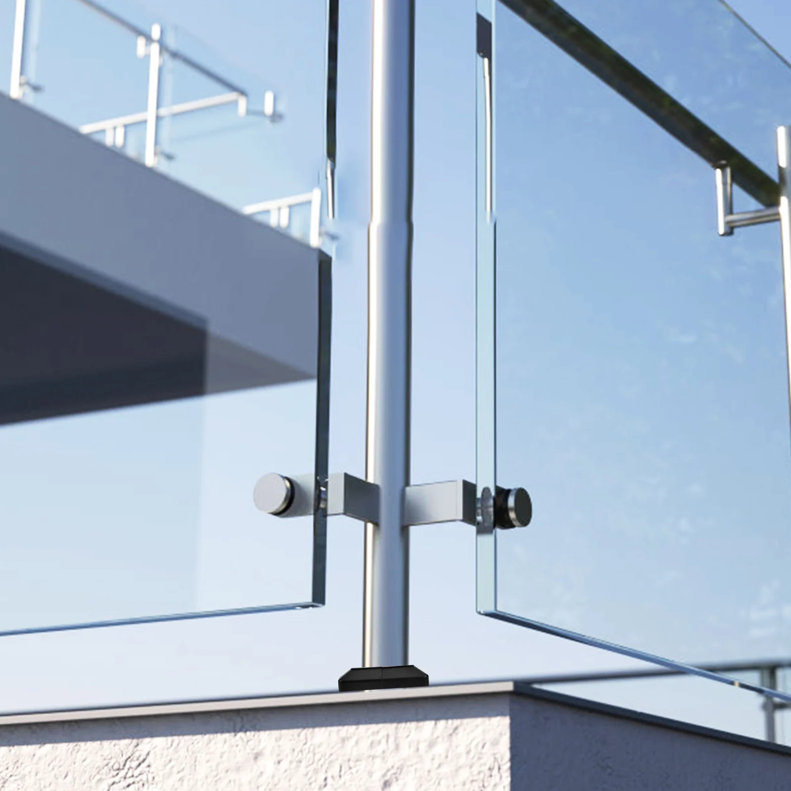 2 pçs tubo quadrado capa coluna envolve cerca post toppers peças de cerca de vinil tampas de cerca de metal decorativo pós cobre poste quadrado