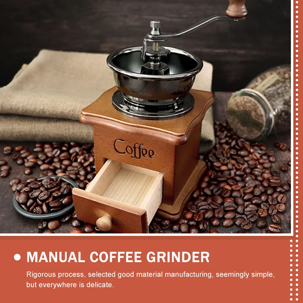 

Coffee Bean Grinder Manual H Crank Small Kitchen Espresso Maker Grain Mill Compact Design Easy Cleaning High Grade Material Rich