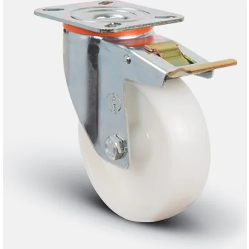 Emes Poliamid Swivel Top Plate Caster With Brake 125 mm (Em 01 Zkz 125F)