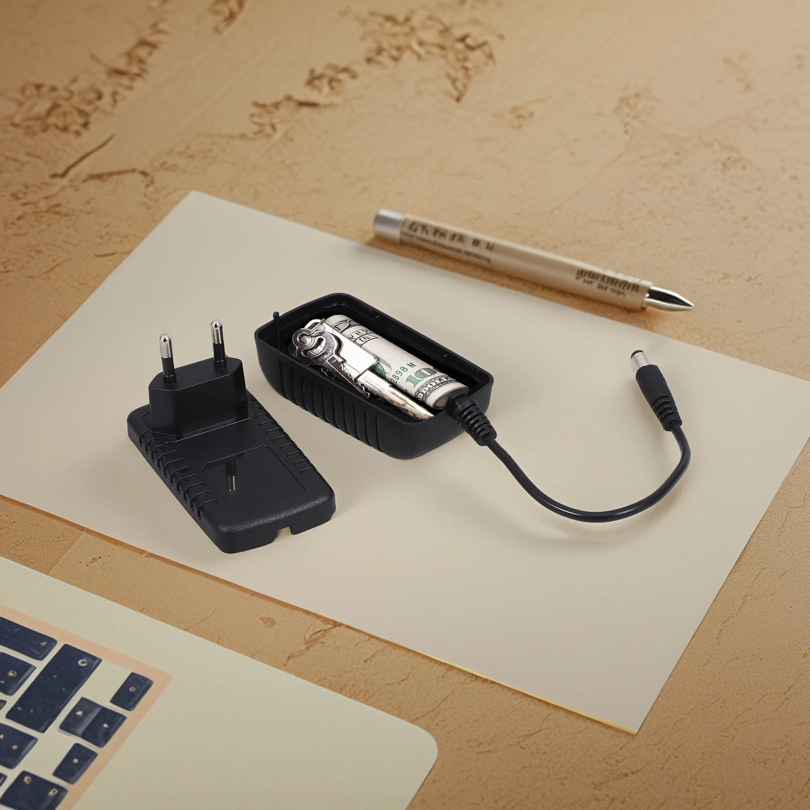 Hidden Compartment Box Designed As Phone Fake Outlet Safe for Storing Cash Jewelry Coins Discreet Security Container