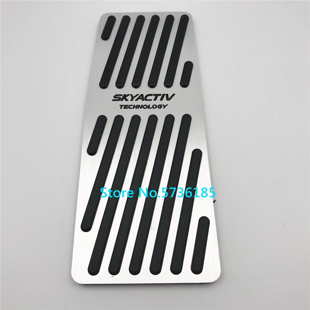 Car Gas Pedal Cover For Mazda 3 Axela BP CX-30 CX30 MX-30 2019 2020 2021 2022 2023 Accelerator FootRest Decorate Metal Refit Pad