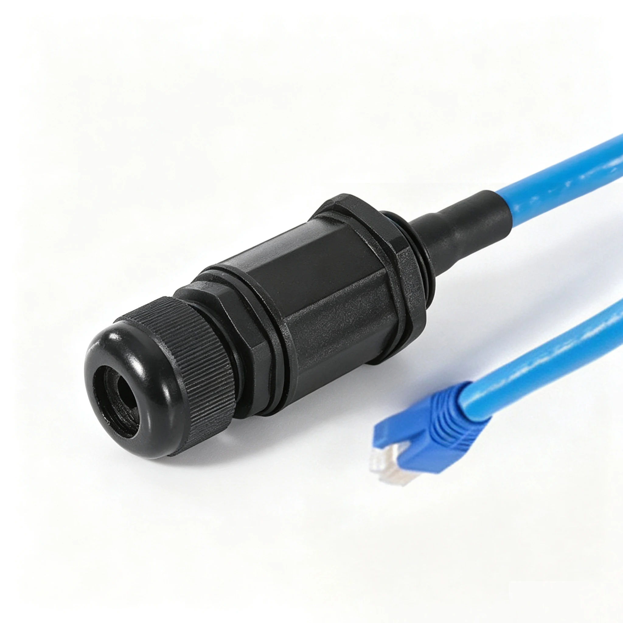 RJ45 Waterproof Connector Ethernet Interface M22 LAN Network Adapter CAT6 Shielded Panel Mount Line