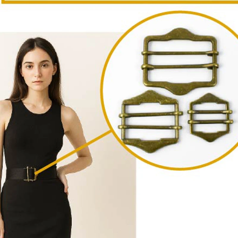 

2/3/5Pcs 20-40mm Metal Buckles for Belts Tri-Glide Sliders Bag Strap Clasps Webbing Tape Adjuster Hooks DIY Hardware Accessories