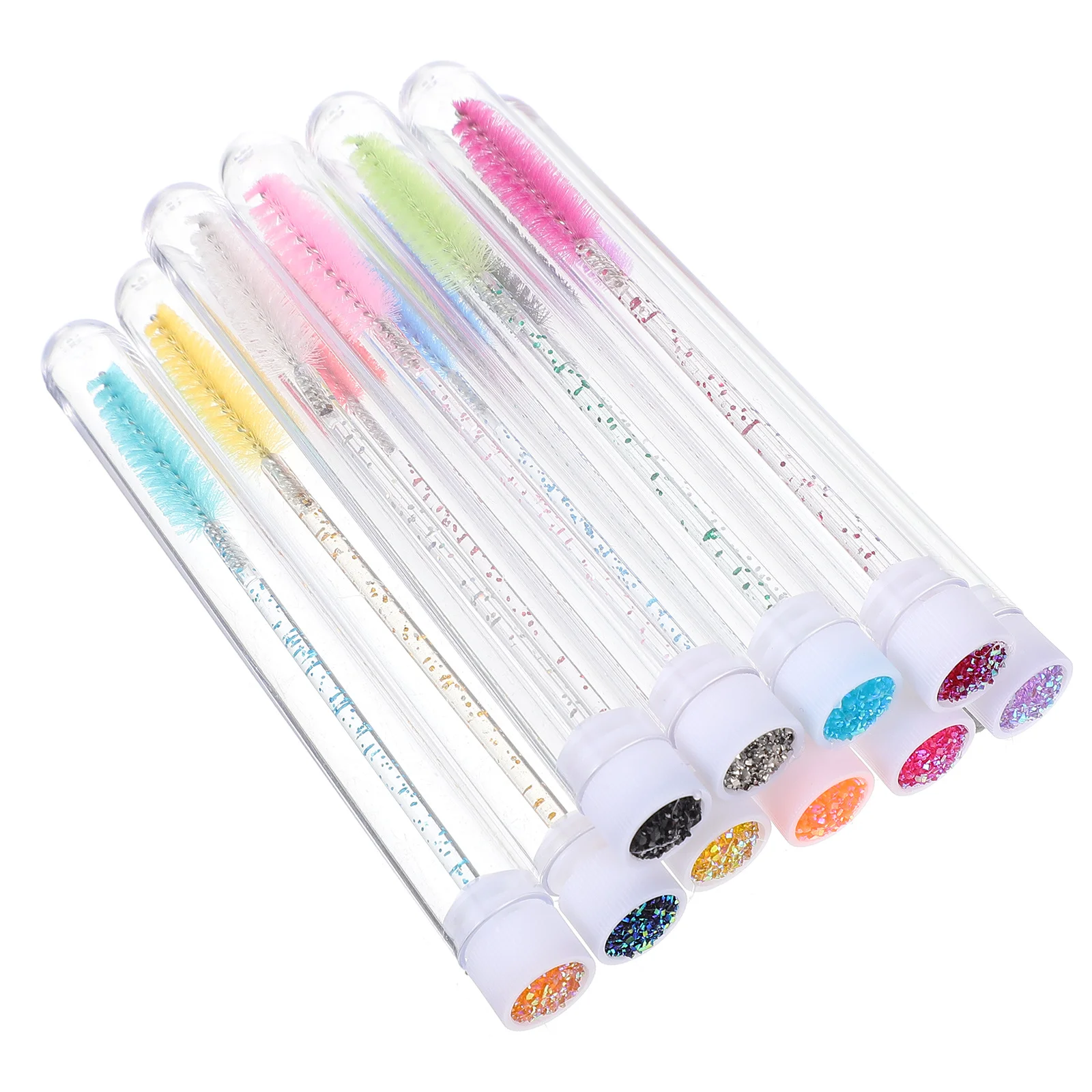 20Pcs Eyelash Brush Compact Lightweight Portable Makeup Tools for Personal Use Lash Brow Comb Mascara