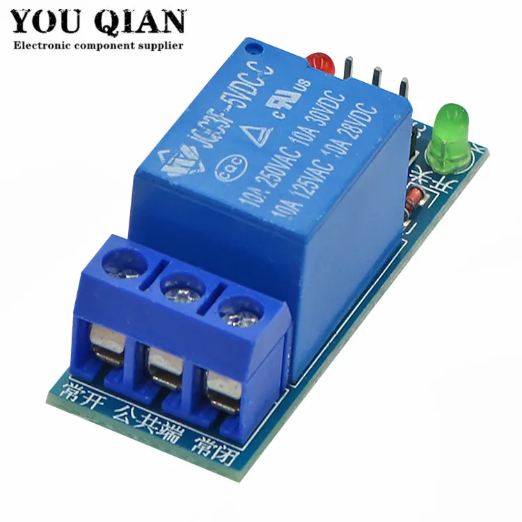 Module de relais 5V, 1 canal, 10 pièces, niveau bas pour le contrôle des appareils électroménagers SCM