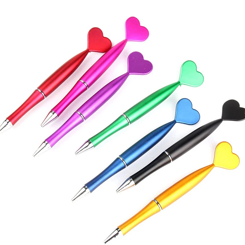 18Pcs Heart Shaped Ballpoint Pen Message Pens Multi-function Pen Cute Kids Pens Interesting Pen Heart-shaped Plastic Ball Pens