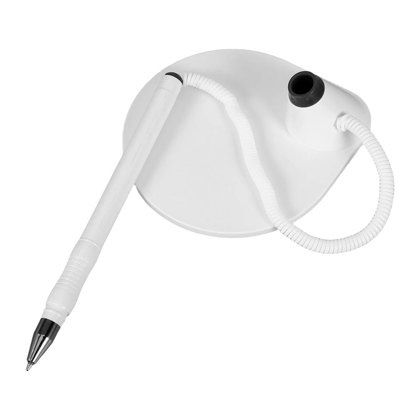 

Secure Desk Pen with Plastic Cord Holder and Ergonomic Grip for Office Counter Bank Home Workplace Smooth Writing Ballpoint