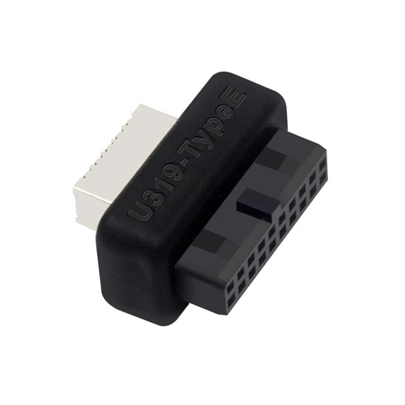 USB Front Panel Adapter USB3.0 19PIN/20Pin To Type-E Female Adapter Internal Vertical Connector For Computer Motherboard Durable