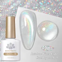 Bleu mer argent eau lumière chat Gel magnétique vernis à ongles aimant pour ongles vernis Gel Semi Permanent Gel arc-en-ciel oeil de chat colle 2