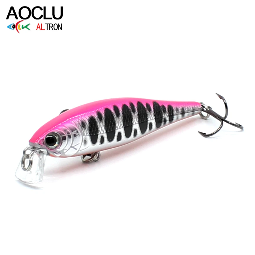 AOCLU-Hard Minnow Lure für Rock, Boot, Wolfs barsch, Thunfisch fischen, 10 # VMC Haken, Rassel machen Lärm, Sinking Wobbler, 65mm, 5,5g – Detail 2