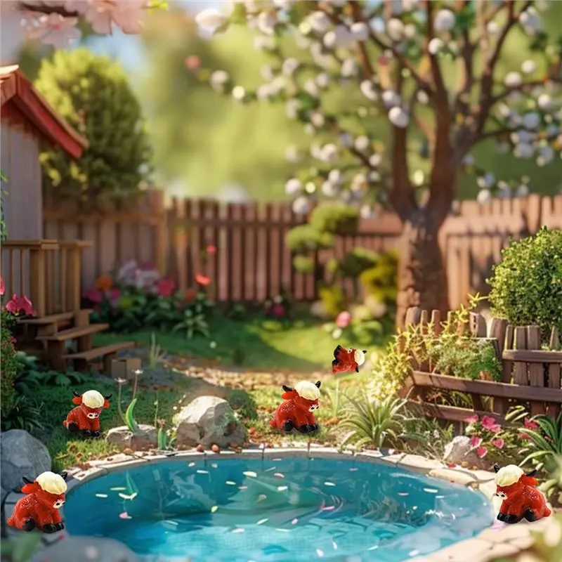 

New Cow Figurines Fairy Gardens Miniature Landscapes Micro Landscape DIY Projects Decorative