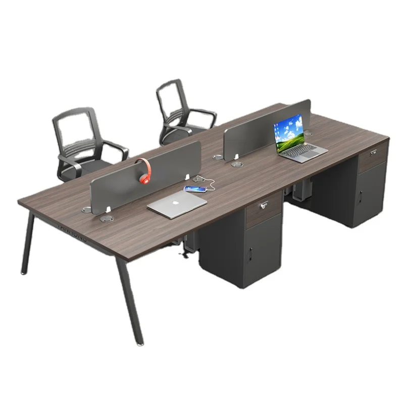Moderne Executive Large Holz Schreibtisch Qualität Modular Design Büromöbel Für Mitarbeiter Workstation