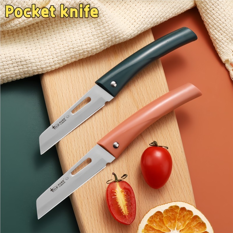 Stainless Steel Folding Knife Portable Fruit Cutting And Peeling Knife Dormitory Portable Home Fruits And Vegetables
