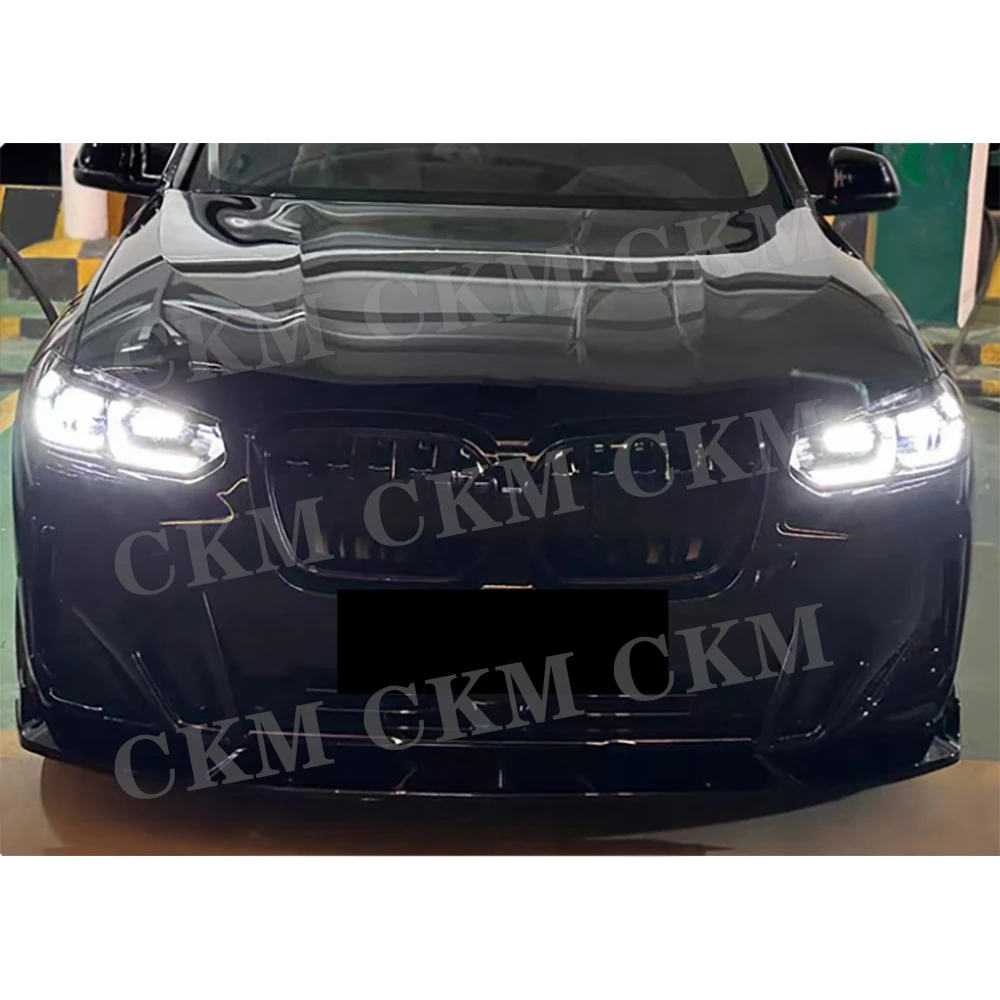 

CKMUUER Накладки на передний бампер, боковые сплиттеры, спойлеры, обвесы из АБС-пластика для BMW IX3 2022+