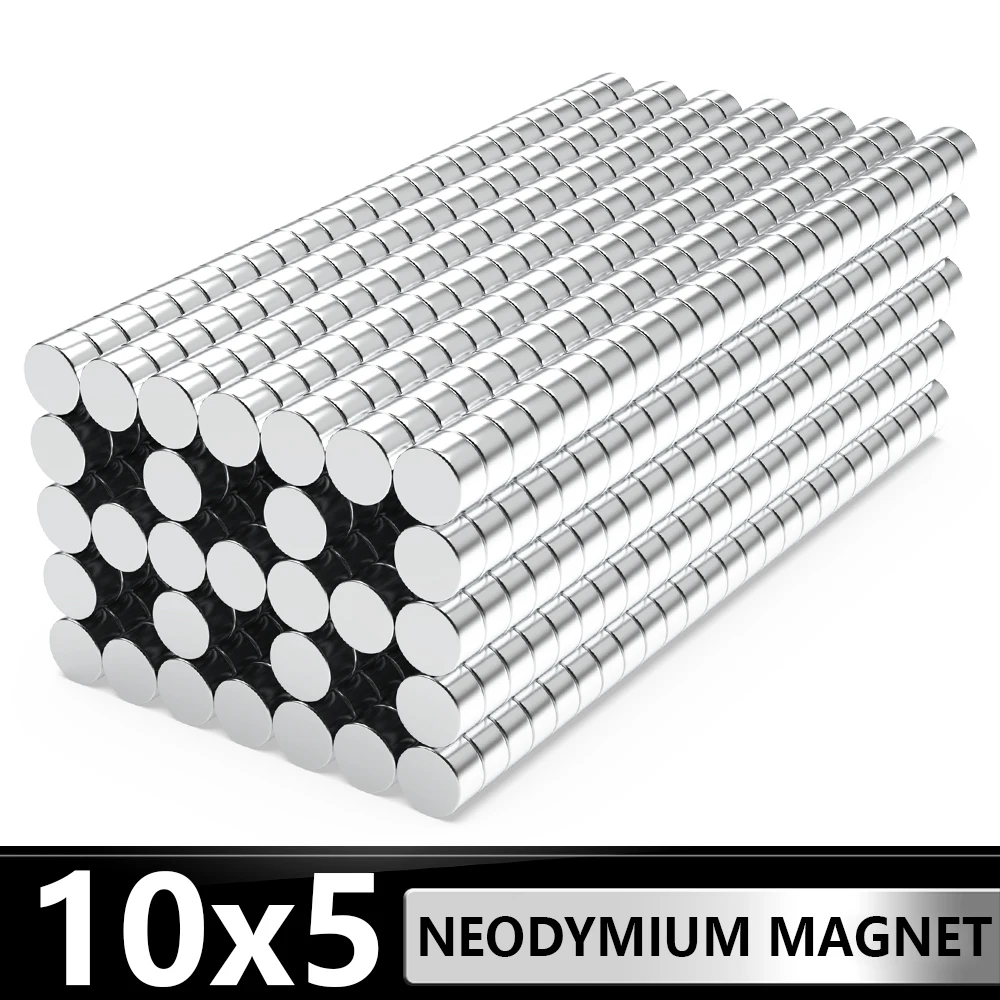 

5~200Pcs Small Round Magnet 10x5 Permanent NdFeB Super Strong Powerful Magnets imans N35 10mm x 5mm Neodymium Magnetic