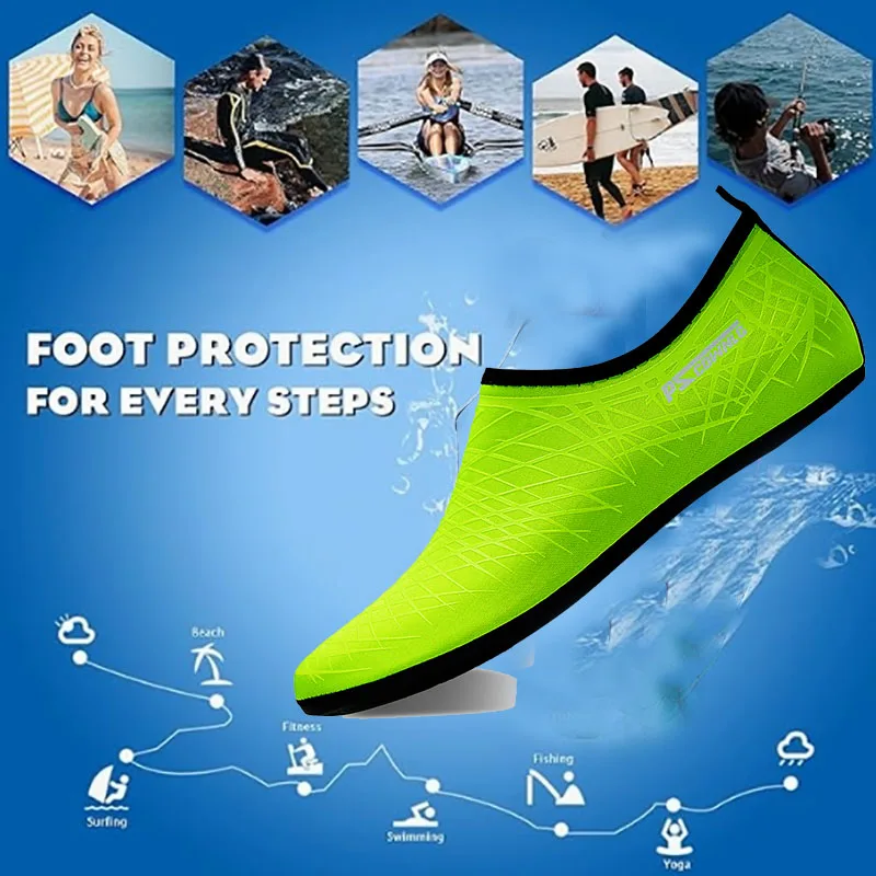 Water Sports Shoes Barefoot Quick-Dry Aqua Yoga Socks Slip-on for Men Women