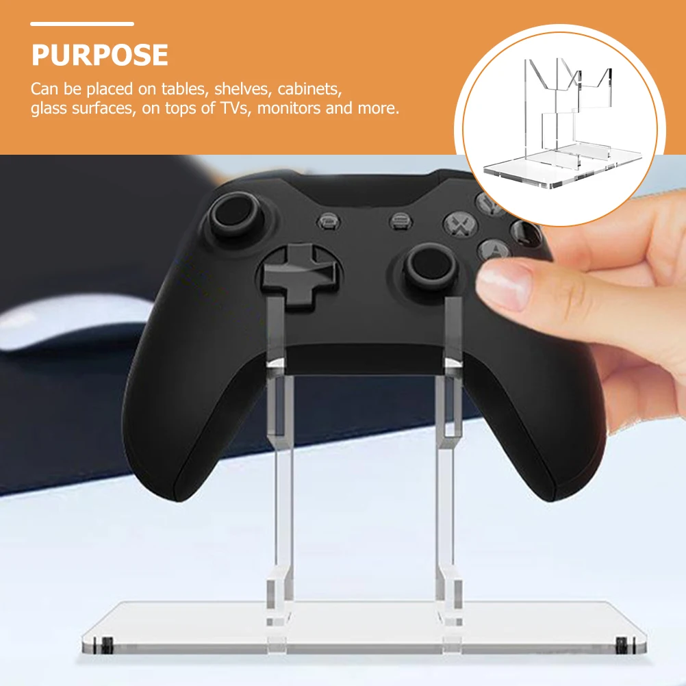 

1pcs Premium Acrylic Game Controller Stand Transparent Display Holder Sturdy Base Storage Rack Organizer For Switch