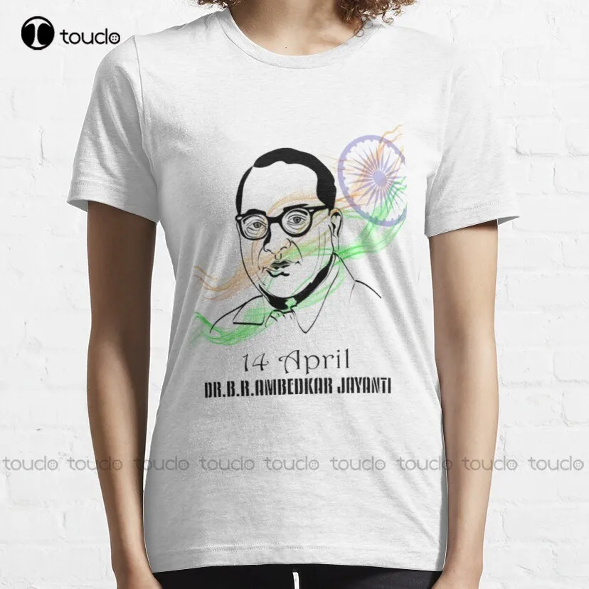 Dr B R Ambedkar In Indian Classic T-Shirt Girls Shirts Tee T Shirts Custom Unisex Tee Digital Printing Breathable Cotton Retro