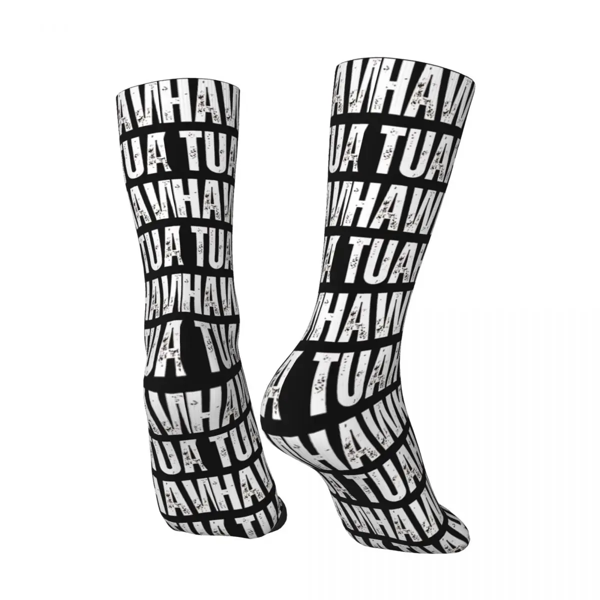 Funny Crazy compression HAWK TUAH Sock for Men Hip Hop Harajuku HAWK TUAH Happy Quality Pattern Printed Boys Crew Sock Novelty