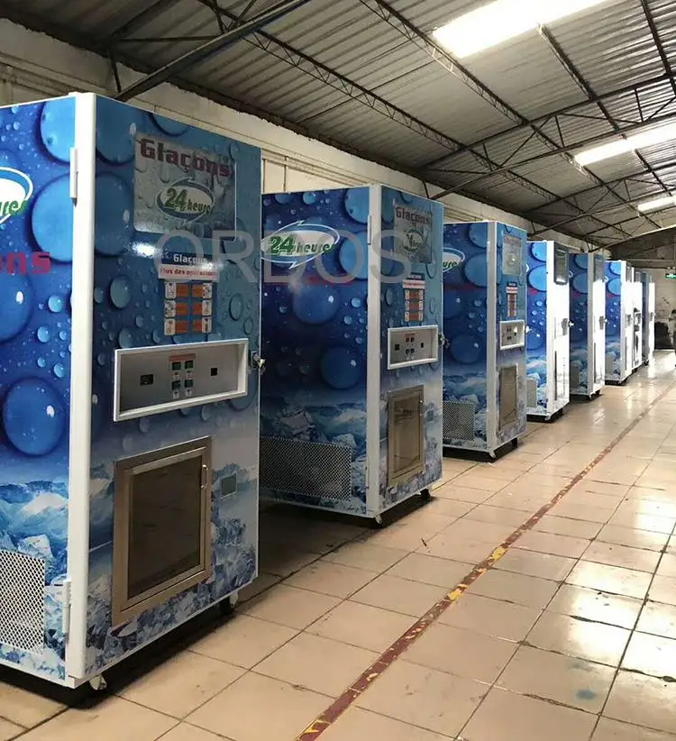 Cube Bagged 900kg ice vending machines with auto bag and auto seal