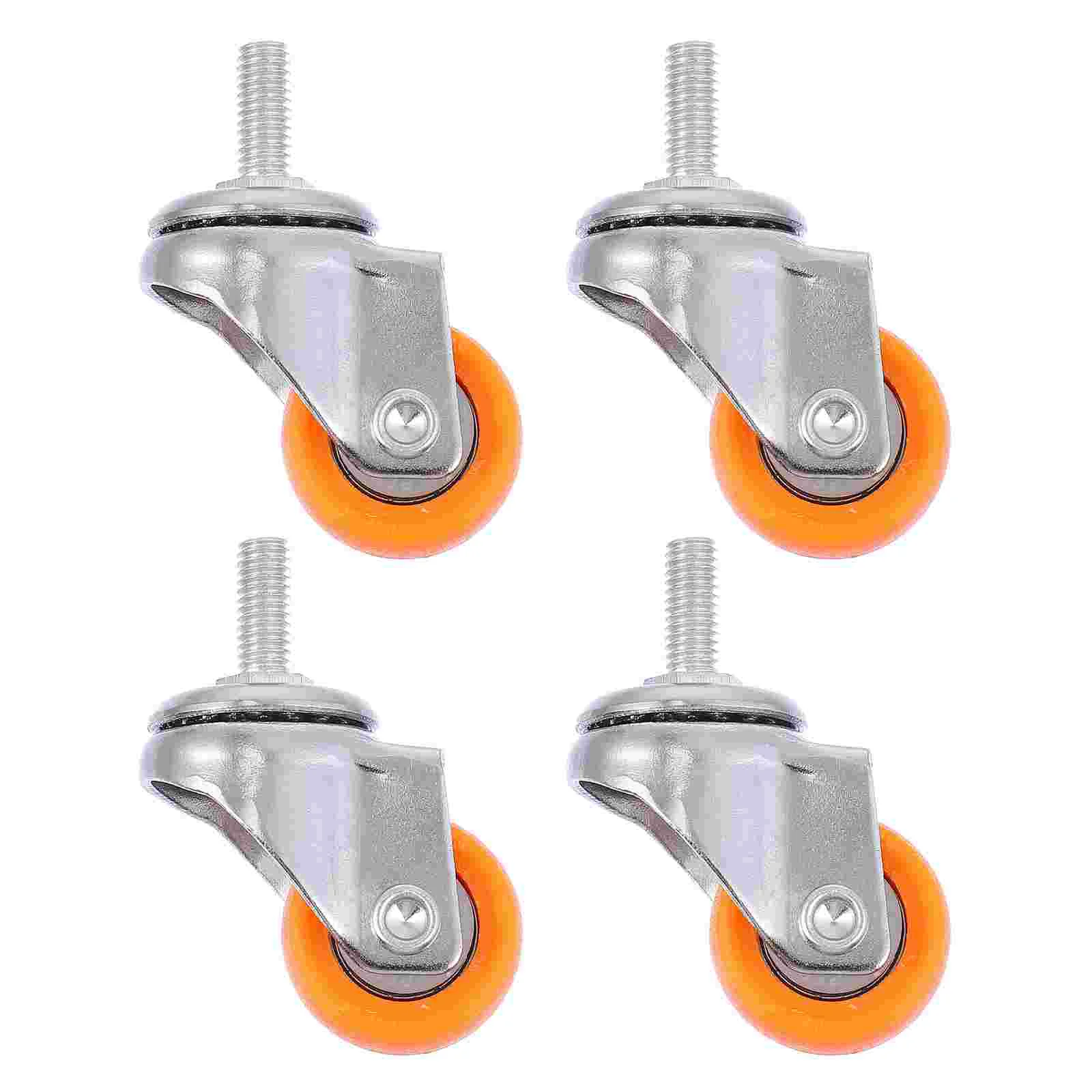 4 Pcs Casters Wheels for Appliances Rollers Furniture Small Rotating Heavy Swivel Chair Industrial Office