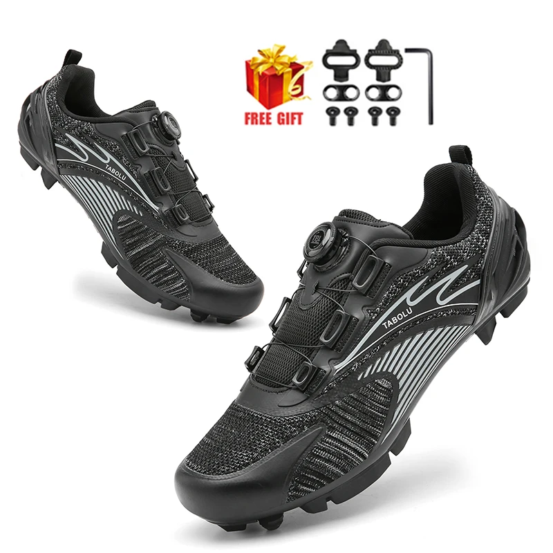 MTB cycling shoes Sneaker blue Professional Bike Breathable Bicycle Racing Self-Locking Shoes Road cycling shoes Speed Sneakers