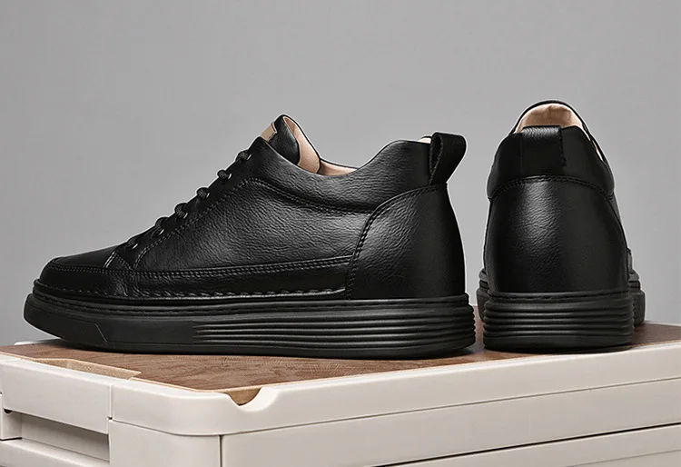 Flat bottom Waterproof Durable Popular Casual Comfortable Mens heightening shoes Increase by 6 centimeters Highly crafted