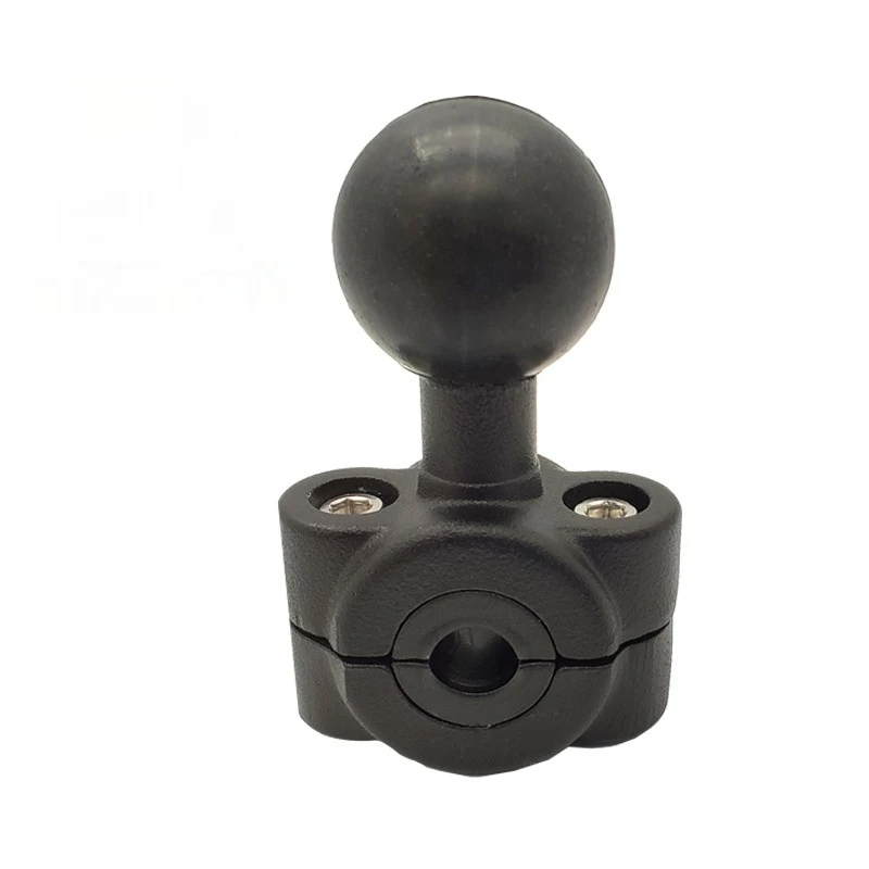 

Aluminum Alloy Handlebar Mount Base with 1'' Ball for Thin Round Rail compatible with Ram B Size 1 Inch Ball Double Socket Arm