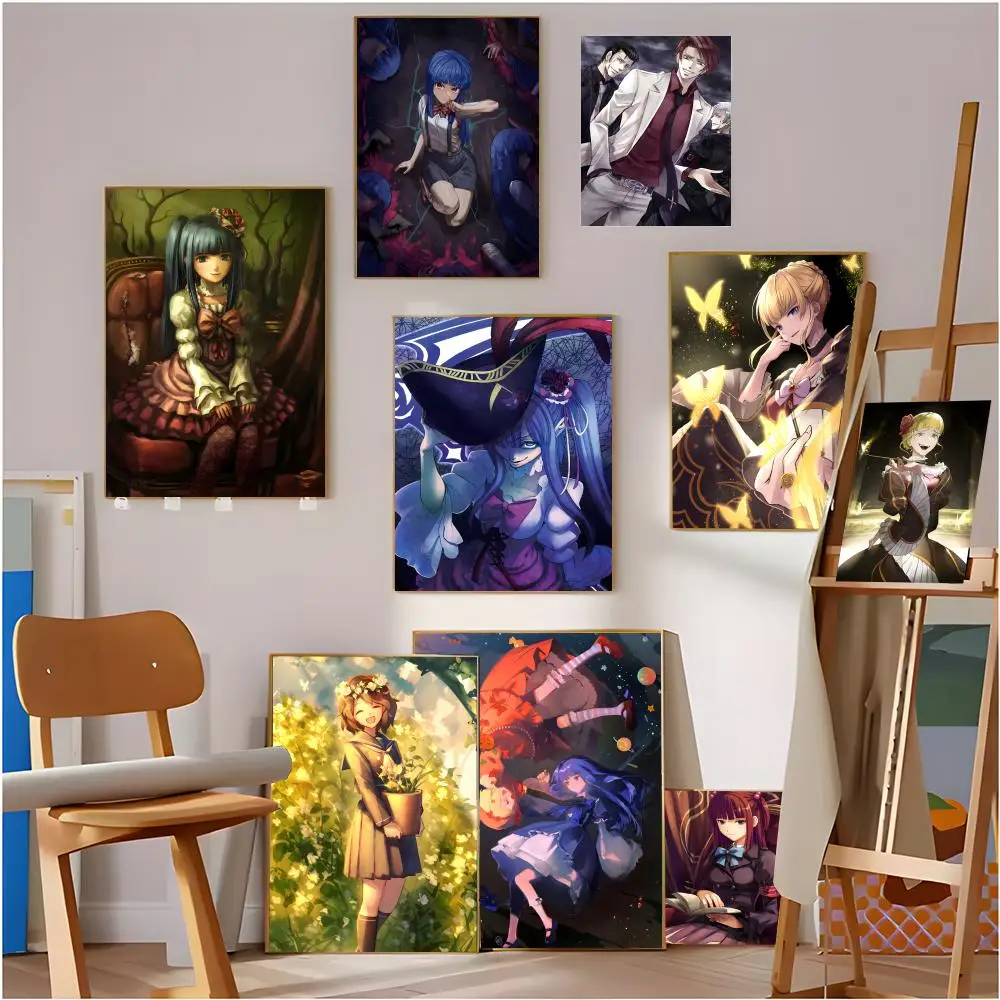 Umineko When They Crys Poster Modern art bathroom wall poster waterproof frameless decorative gift