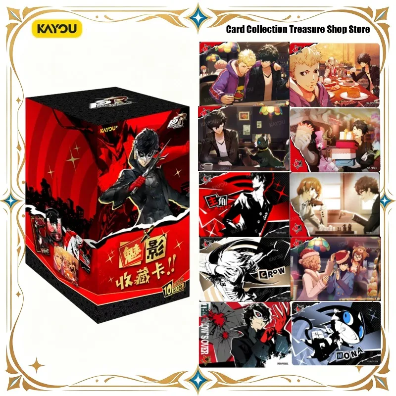 Tarjetas Coleccionables Oficiales de KAYOU de Persona 5 Royal Phantom, Ola 1, Ren Amamiya, Kasumi, Makoto, Tarjetas de Anime para Regalo a los Fans de P5R