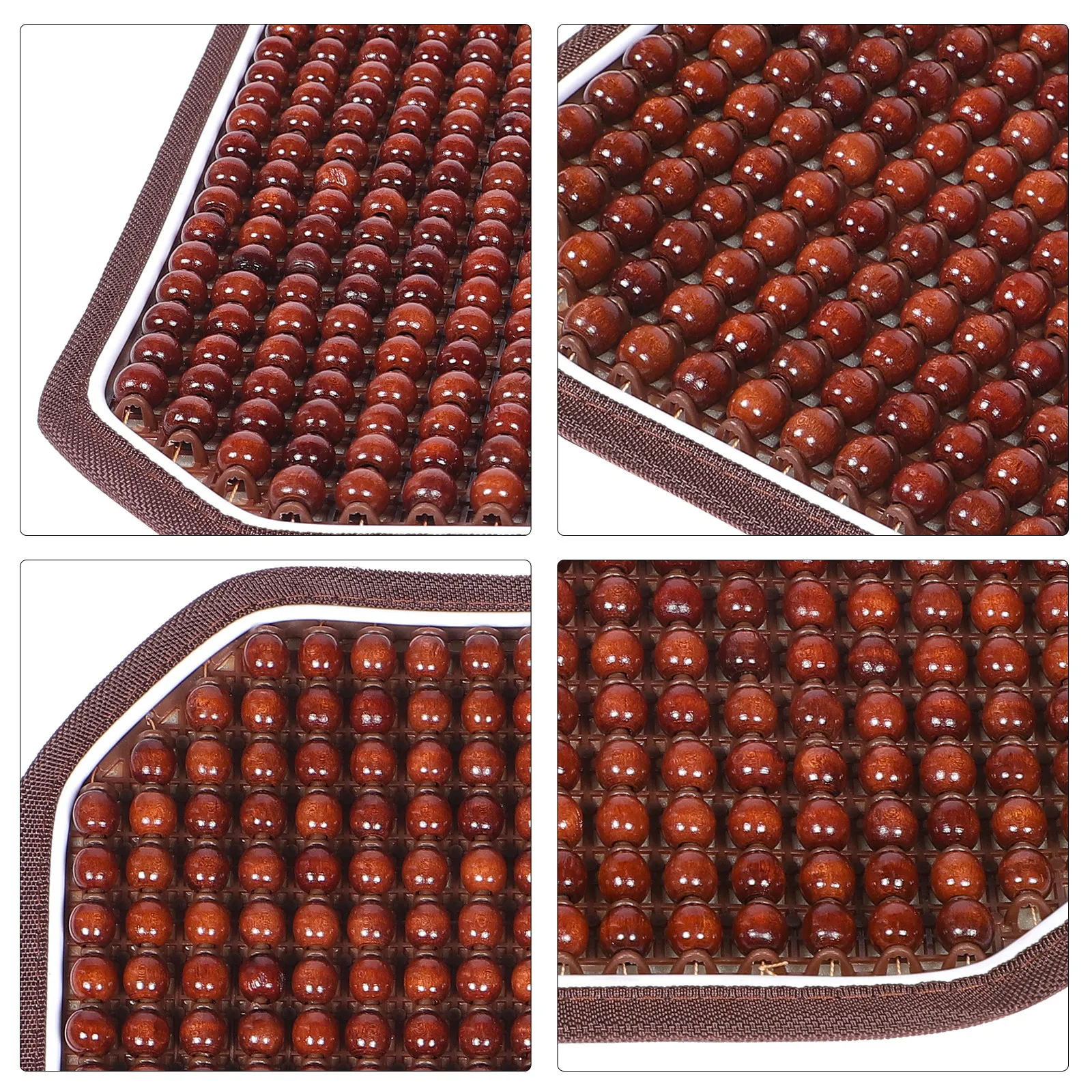 

Эргономичная охлаждающая подушка из деревянных бусин, дышащая летняя накладка на сиденье для офиса, автомобиля, дома, инвалидной коляски, дивана, стула, портативная, для домашнего использования