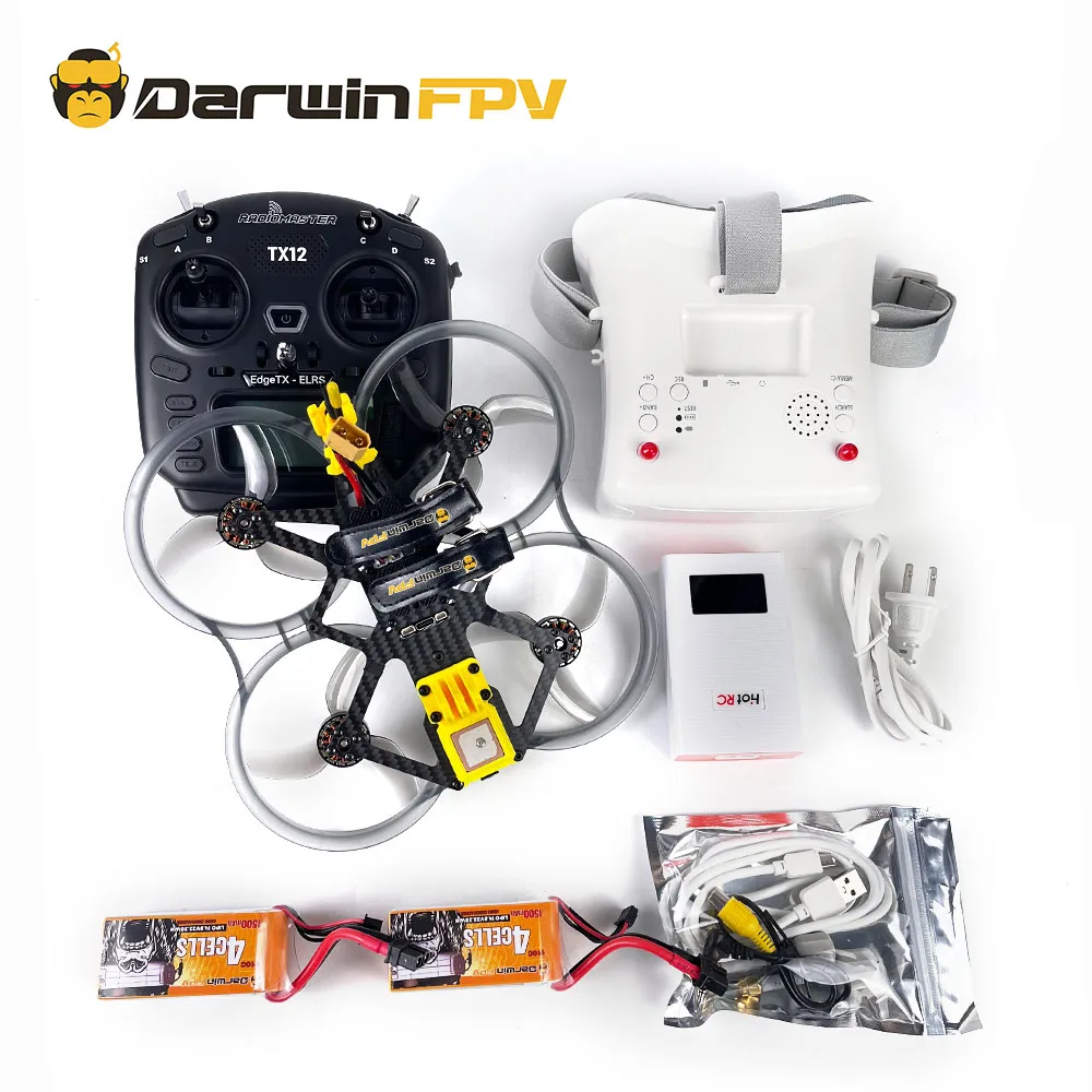 DarwinFPV CineApe35 Brushless Whoop Ready To Fly Kit with Camera Goggles Controller RTF NEW Arrival 2023