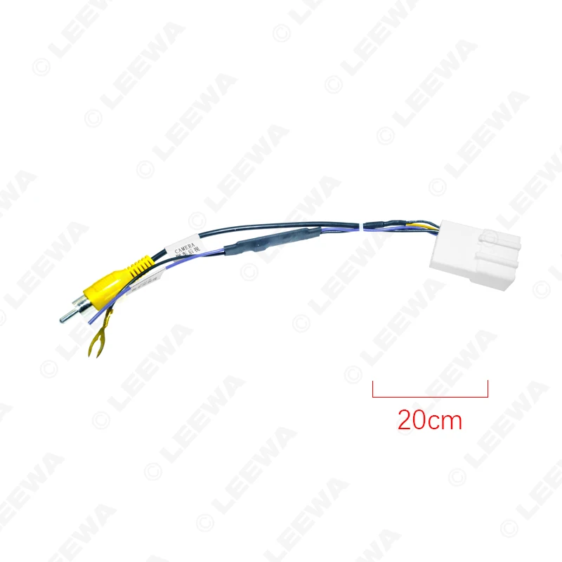 LEEWA 16-pin Car Reverse Camera Output Video Adapter Wiring Cable For Toyota Original Factory Camera Video Output #CA7457